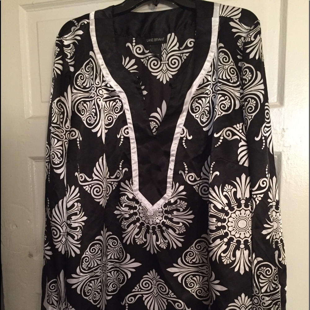 Lane Bryant Black & White Shirt